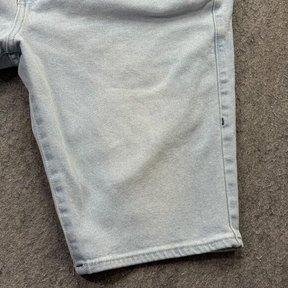 True Religion Denim Shorts Men 34 Light Blue Rocco Relaxed Skinny Stretch 12" - Picture 4 of 15